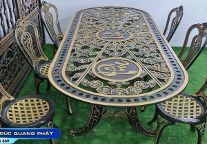 TẠO ĐIỂM NHẤN CHO NGÔI NHÀ VÀ SÂN VƯỜN VỚI BÀN GHẾ NHÔM ĐÚC  CỰC ĐẸP