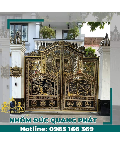 CỔNG NHÔM ĐÚC HR021