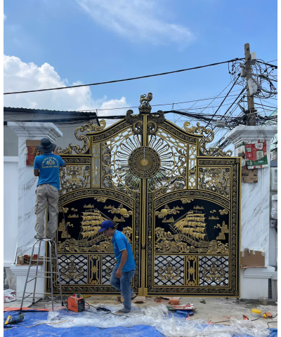 CÔNG TRÌNH CỔNG NHÔM ĐÚC QUẬN 12 