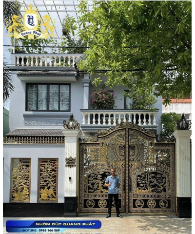 CỔNG NHÔM ĐÚC C0043