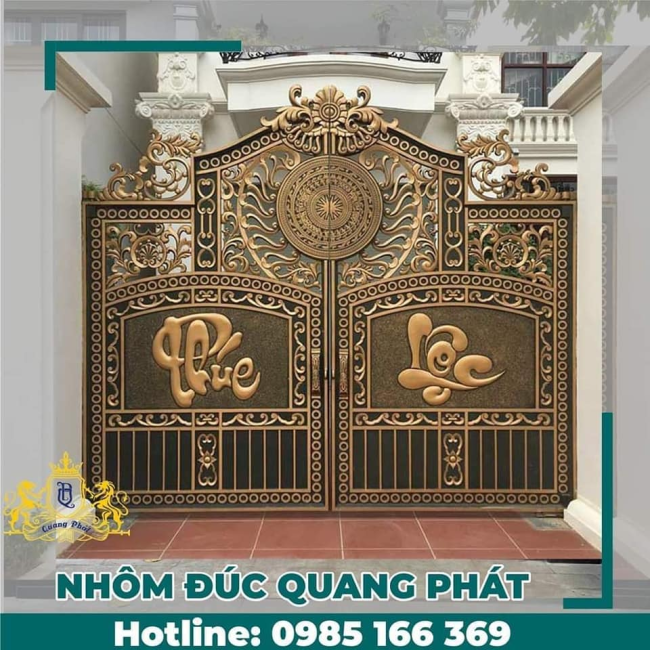 CỔNG NHÔM ĐÚC HR019