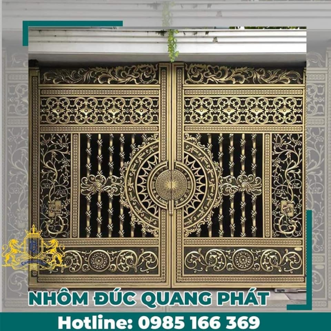 CỔNG NHÔM ĐÚC HR020
