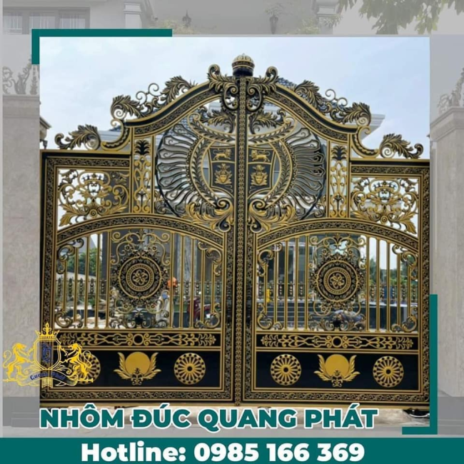 CỔNG NHÔM ĐÚC HR022