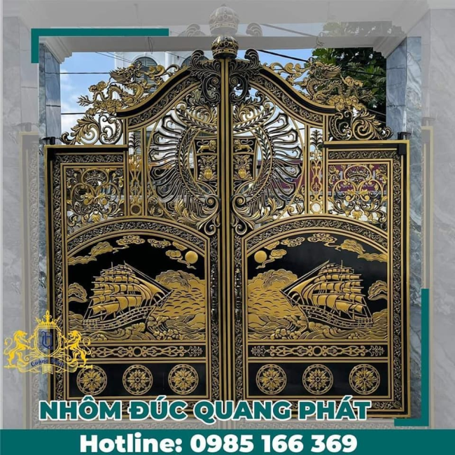 CỔNG NHÔM ĐÚC HR023