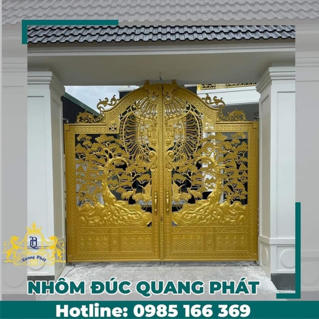 CỔNG NHÔM ĐÚC HR024