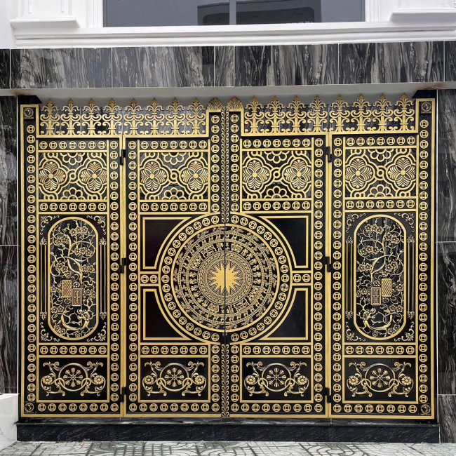 cổng nhôm đúc 101