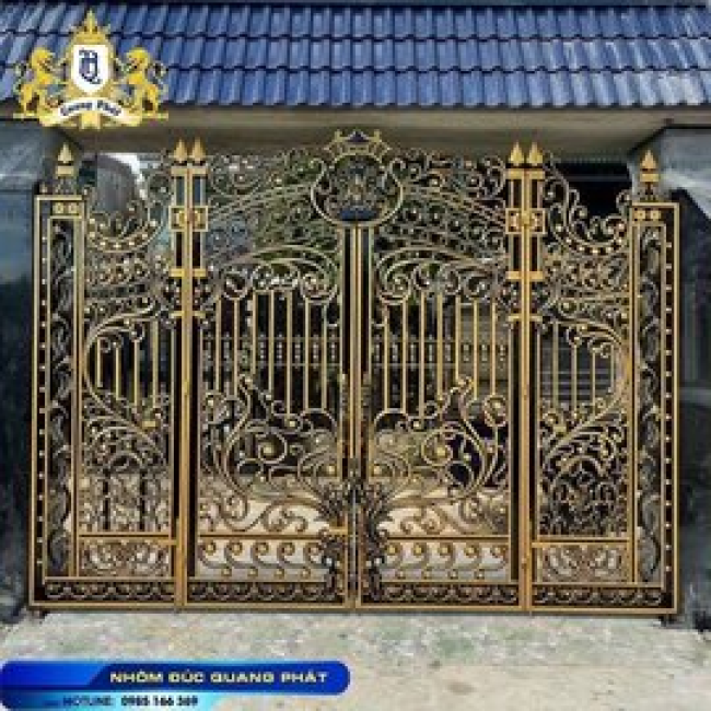 CỔNG NHÔM ĐÚC C007