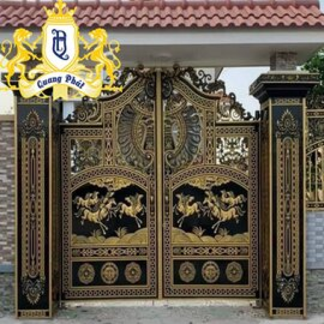 CỔNG NHÔM ĐÚC C010