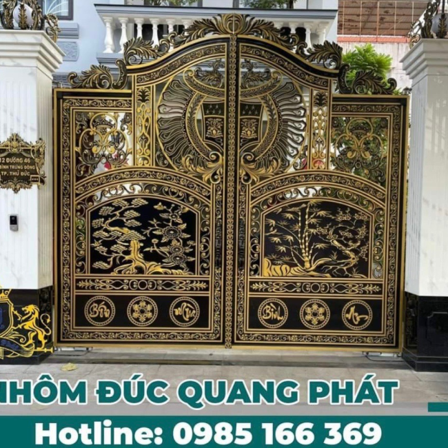 CỔNG NHÔM ĐÚC C0052