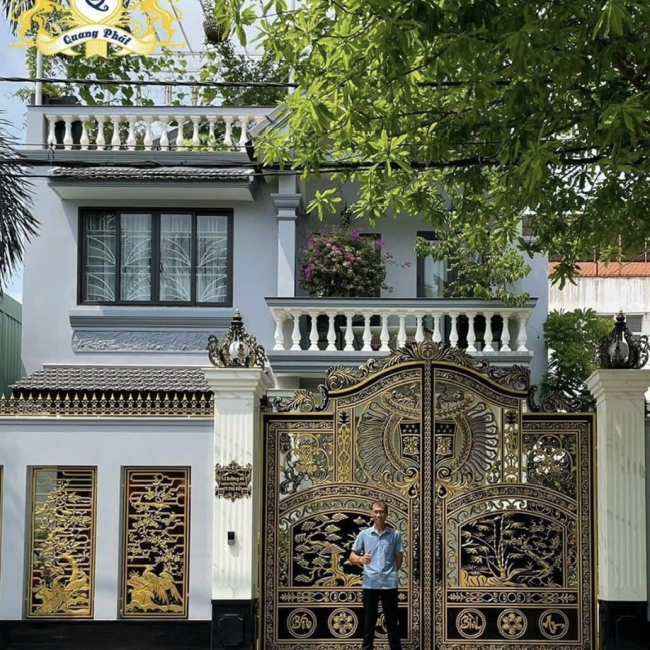 CỔNG NHÔM ĐÚC C0043