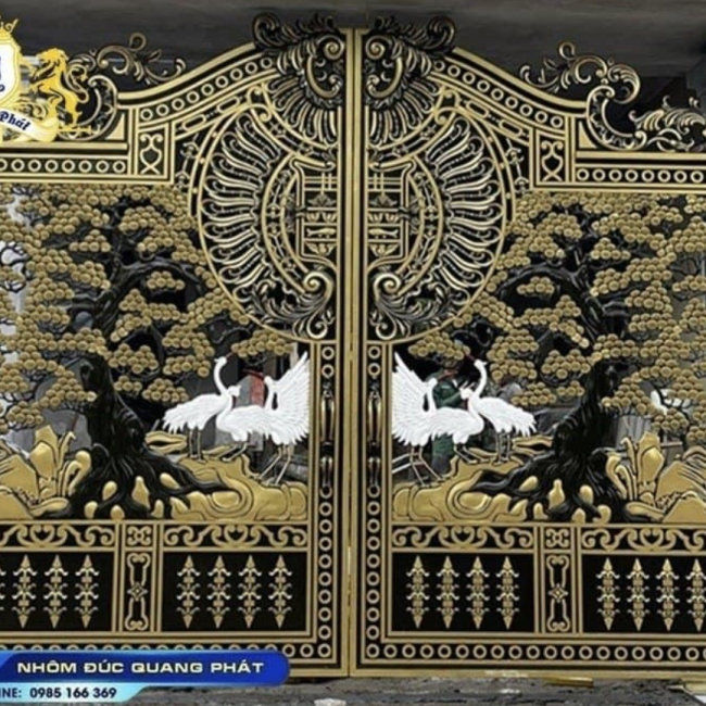 CỔNG NHÔM ĐÚC C0042