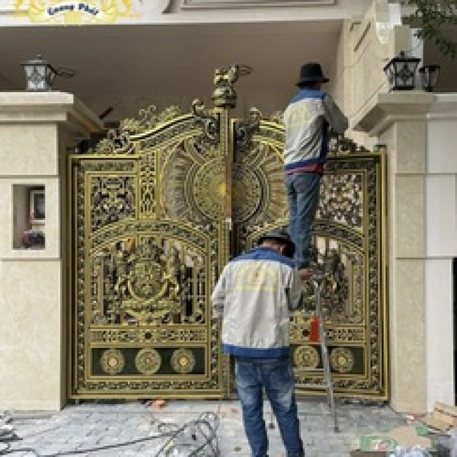 CỔNG NHÔM ĐÚC C015