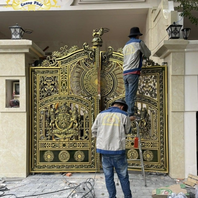 CỔNG NHÔM ĐÚC C0034