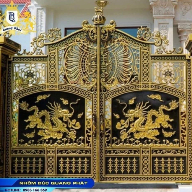 CỔNG NHÔM ĐÚC HR031