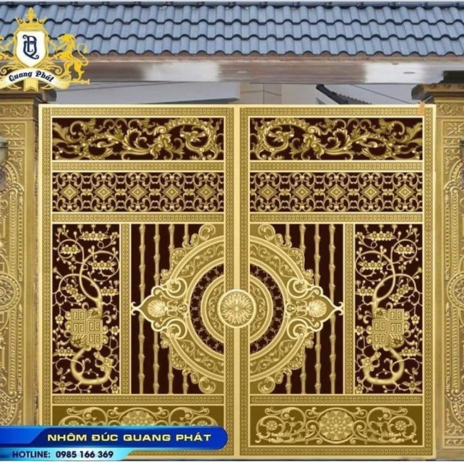 CỔNG NHÔM ĐÚC HR029