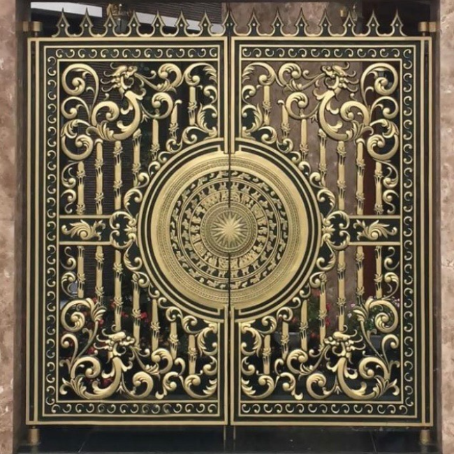 CỔNG NHÔM ĐÚC HR026